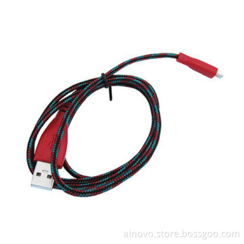 Colorful Braided USB Data Cable for Iphone5, 2-in-1, Fast Shipping